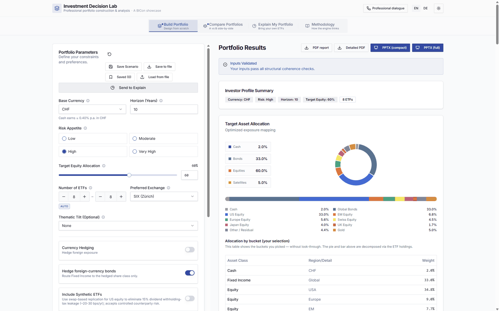 Investment Decision Lab — Portfolioaufbau mit Zielallokation